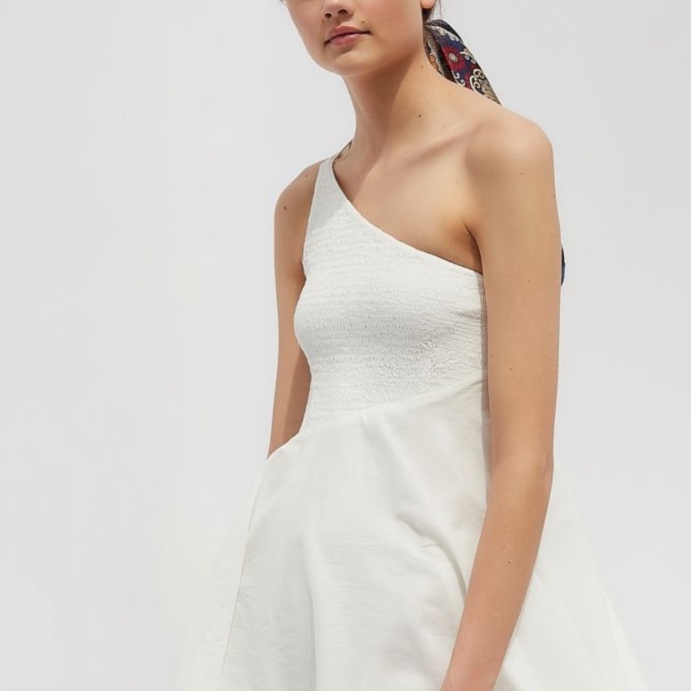 Urban Outfitters Dahlia Asymmetrical Smocked Dress